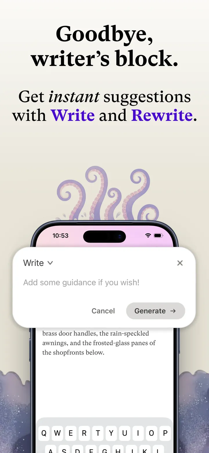 Sudowrite App Store screenshot 4