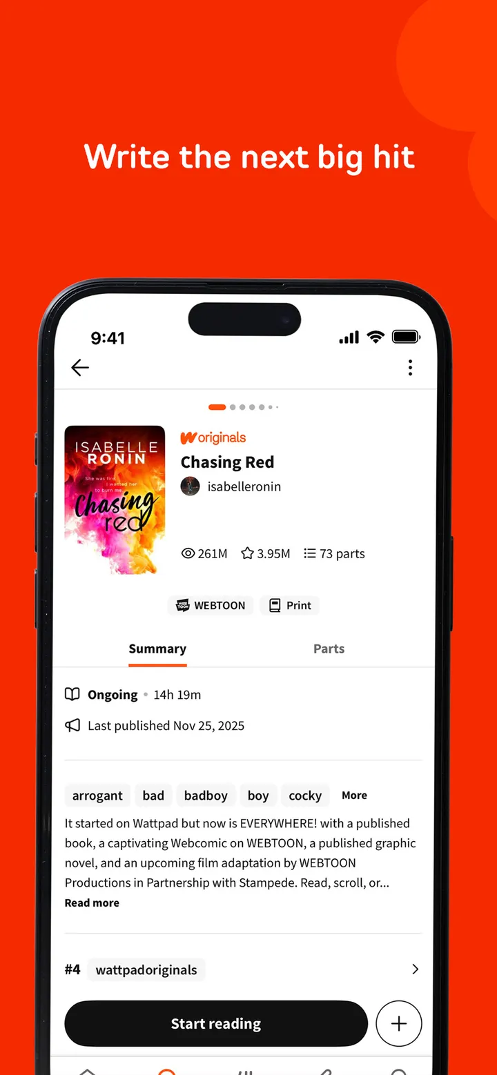 Wattpad App Store screenshot 4
