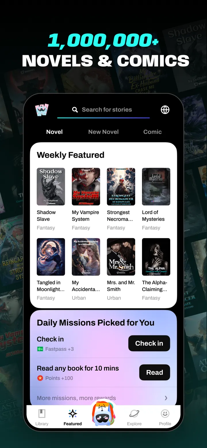 Webnovel App Store screenshot 3